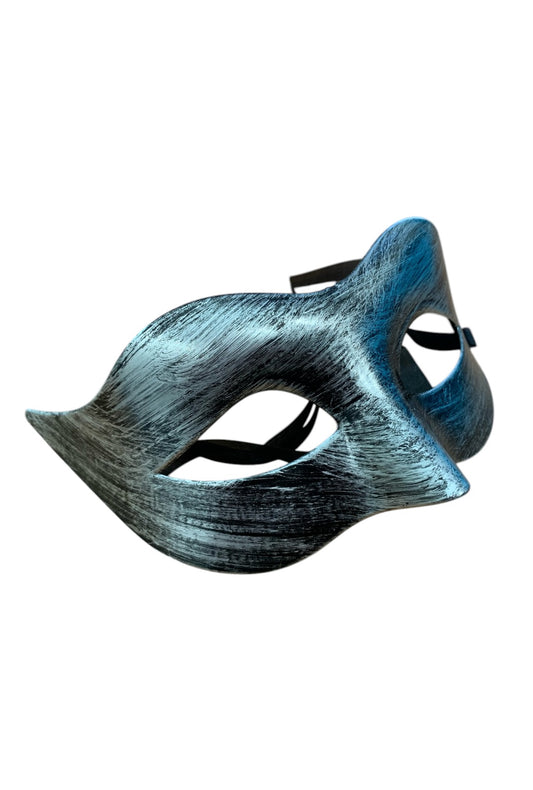 Brushed Silver Party Mask