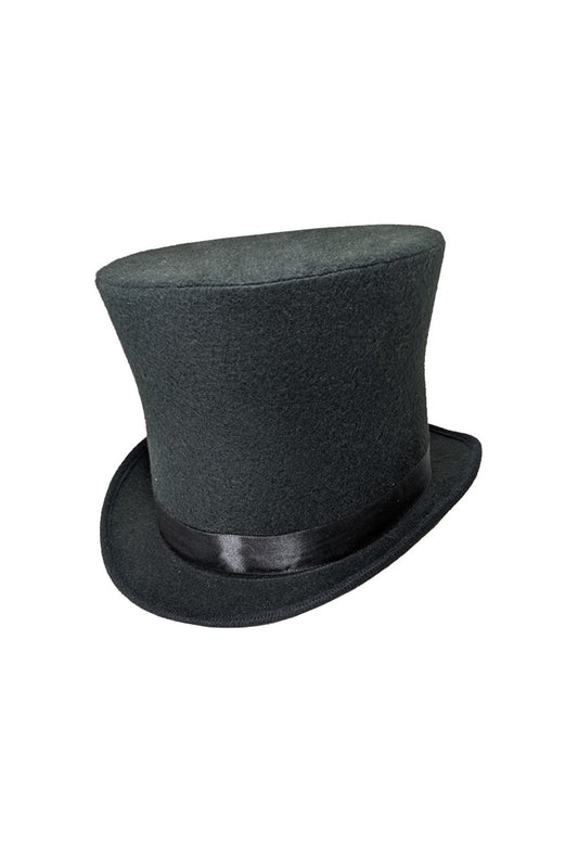 Deluxe Black Morning Wool Top Hat