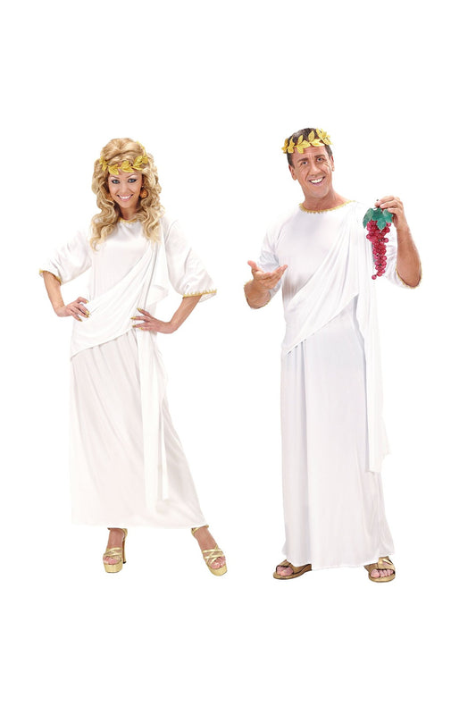 White Toga With Long Sleeves