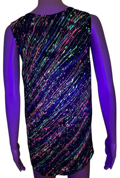 Men's UV Paint Splatter Singlet