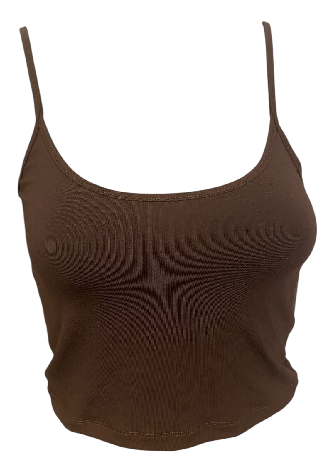 Chocolate Brown Crop Cami