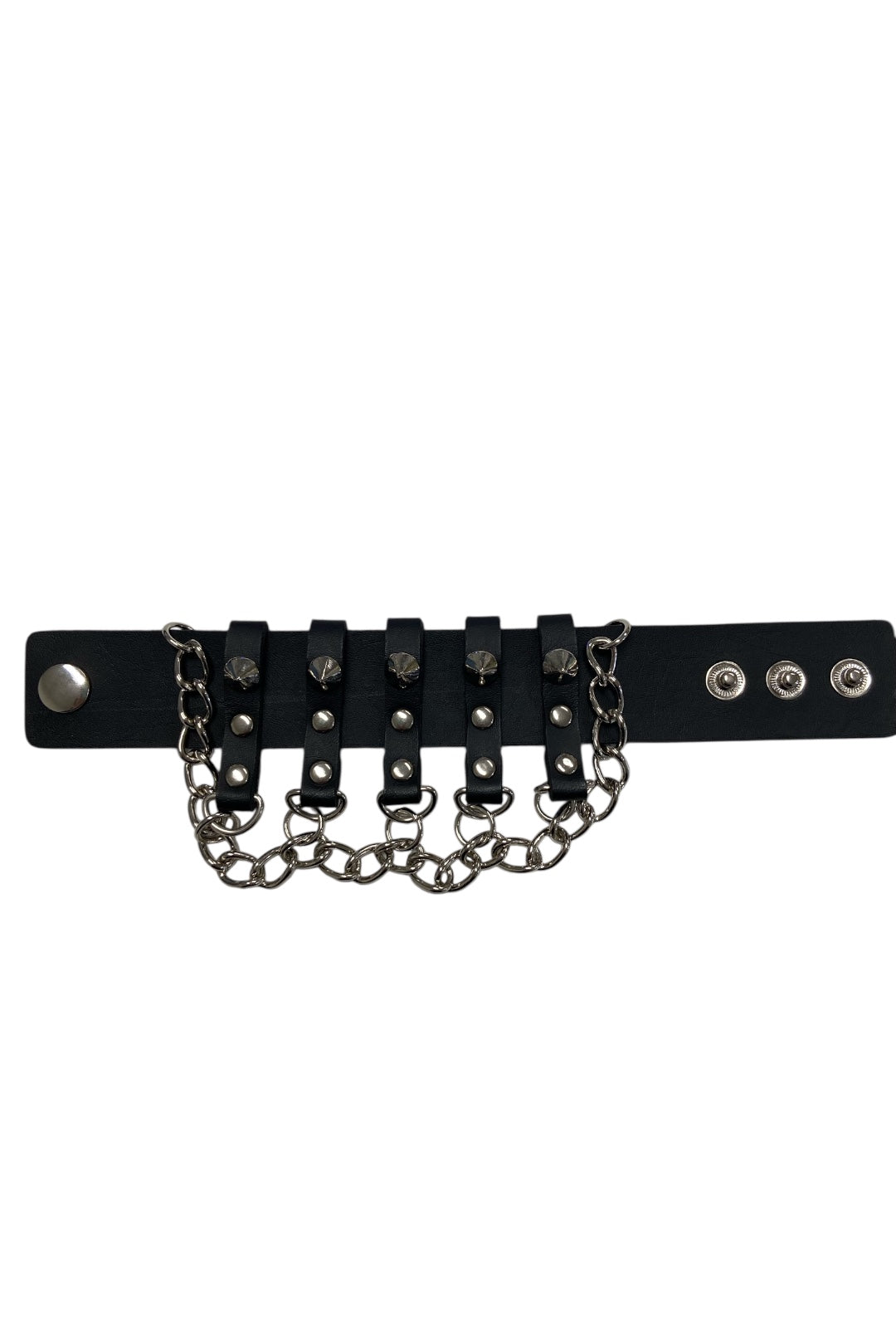 Punk Cuff With Studs and Chains