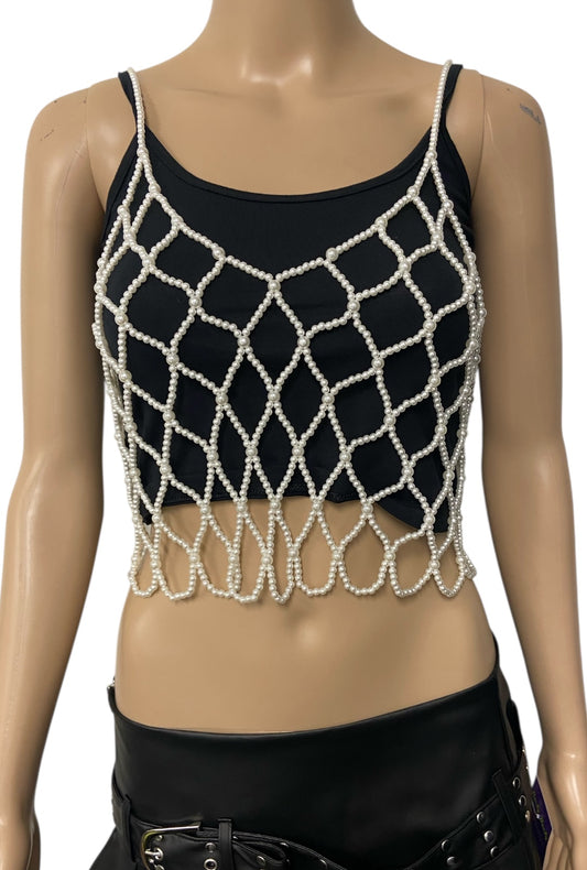 Pearl Beaded Festival Top