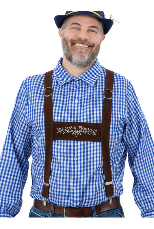 Brown Lederhosen Braces