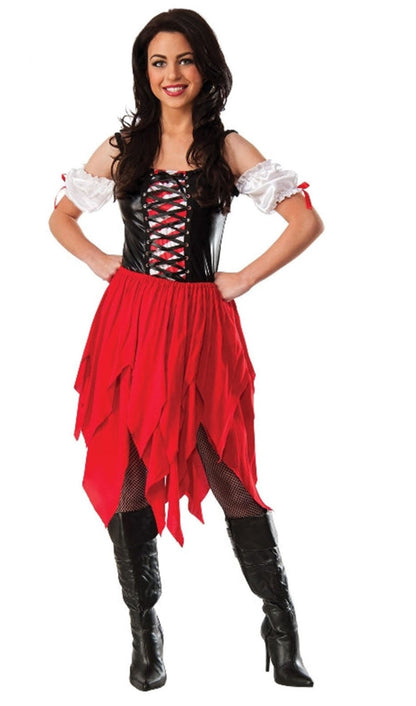 Ladies Red Pirate Costume