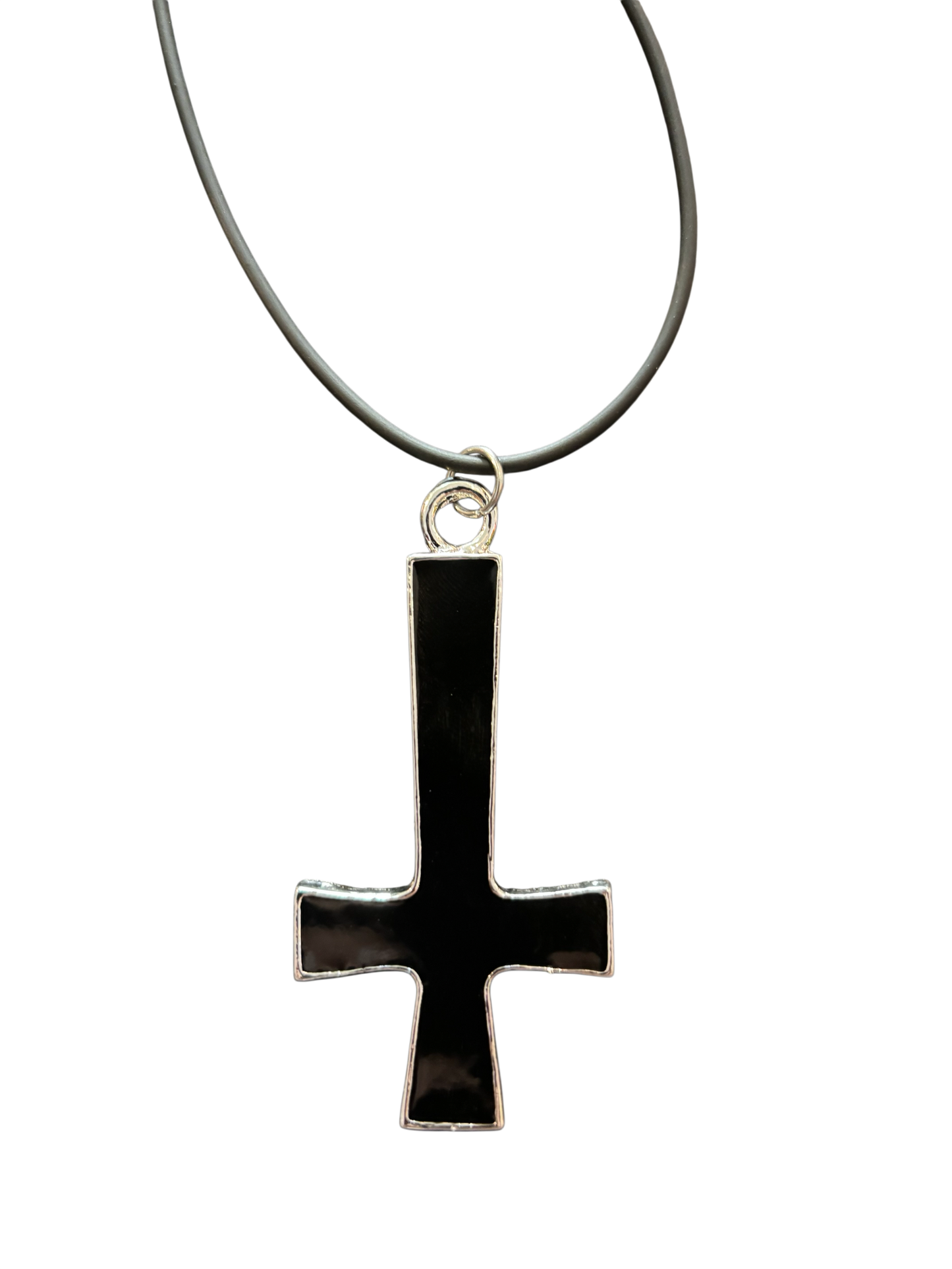 Gothic Inverted Cross Necklace