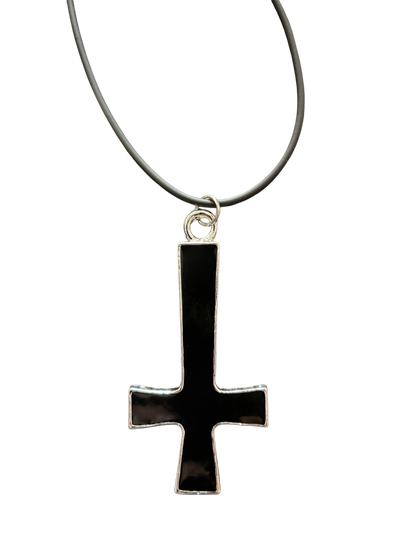 Gothic Inverted Cross Necklace