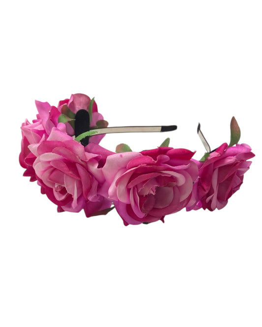 Pink Rose Headband