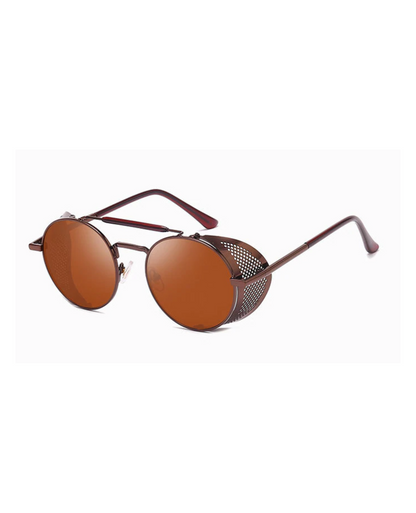 Brown Retro Round Glasses