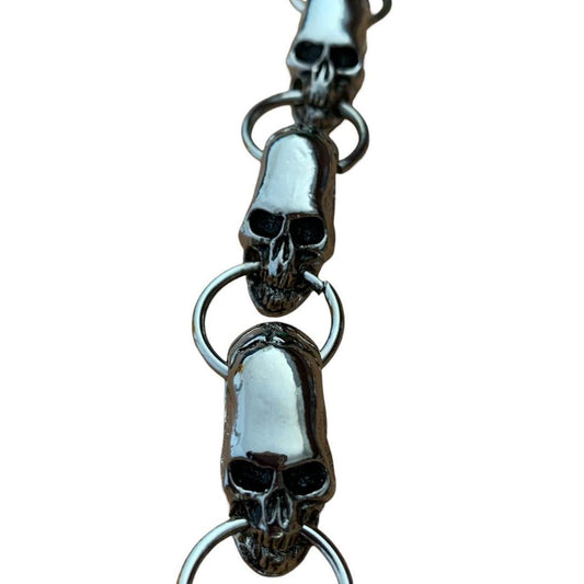 Silver Skull Wallet Chain