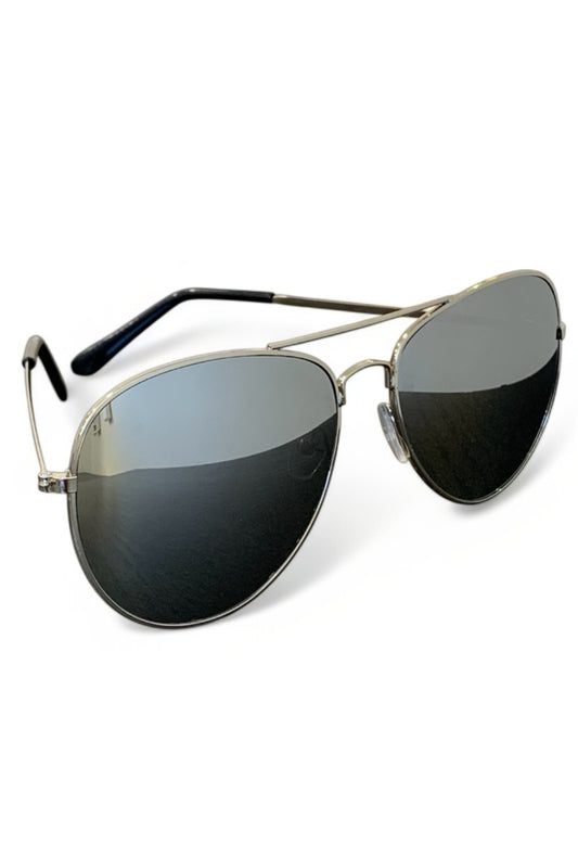 Mirror-lens Aviator Sunglasses