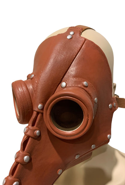 Brown Latex Plague Doctor Mask