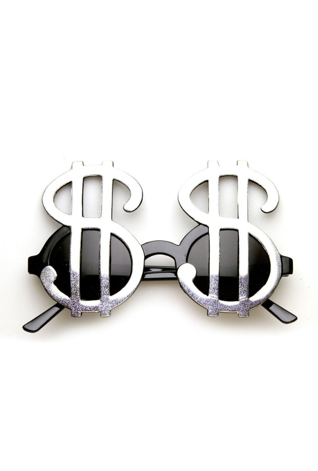 Silver Dollar Sign Glasses