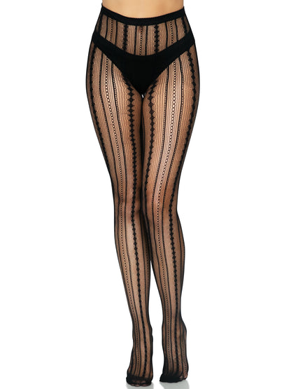 Vintage Pinstripe Net Tights