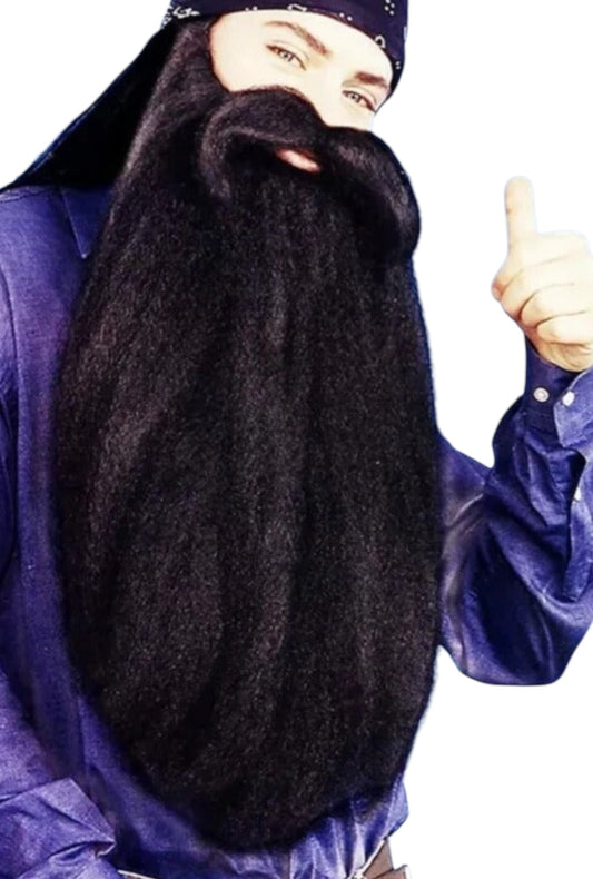 Long Black Beard & Mustache