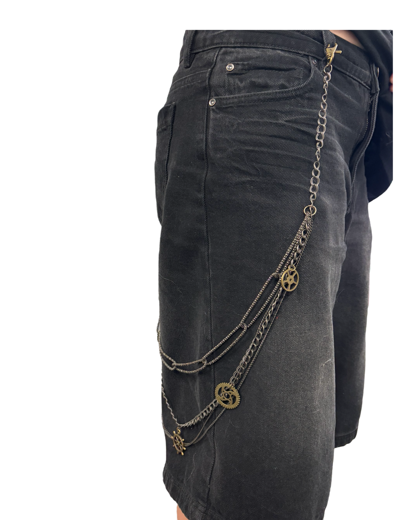 Steampunk Bronze Cog Wallet Chain