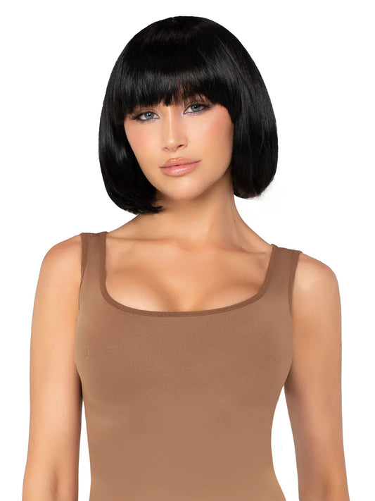 Deluxe Short Black Bob Wig