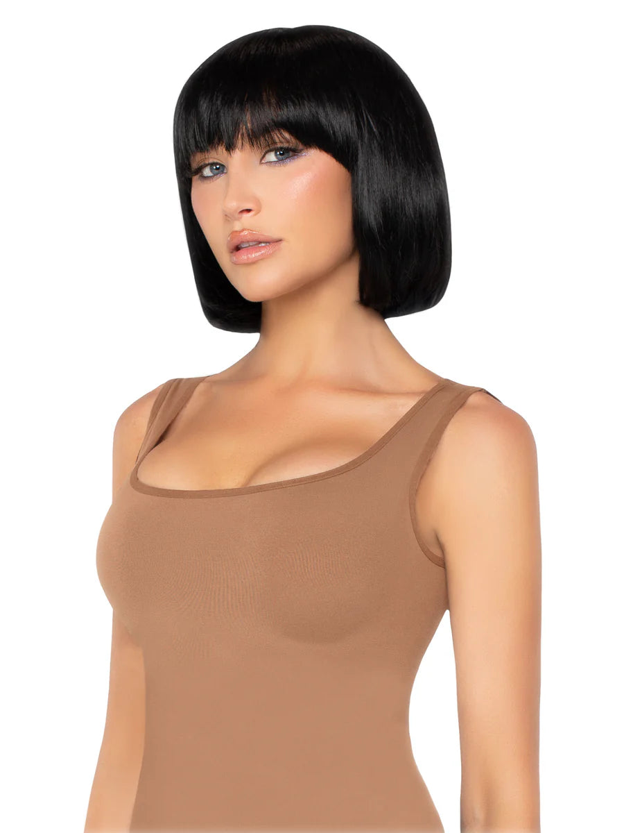 Deluxe Short Black Bob Wig