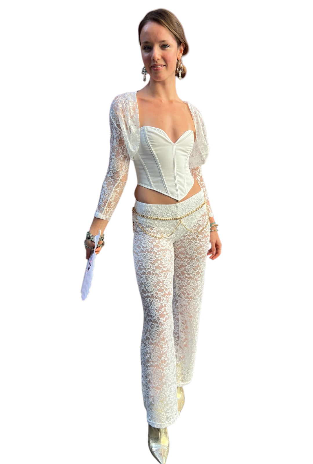 gold festival chain belt loops fashion