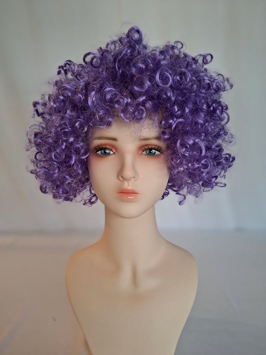Purple Afro Party Wig