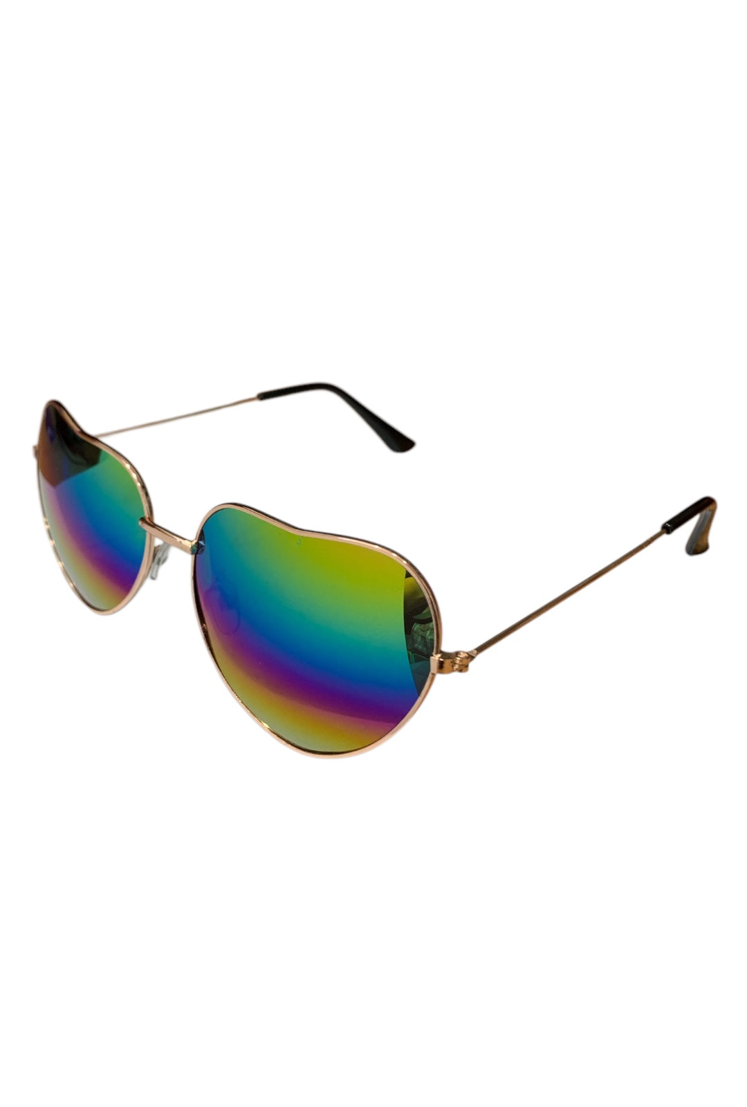 Rainbow Reflective Fashion Heart Glasses