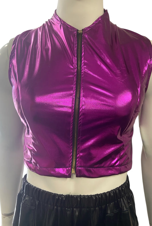 Metallic Magenta Vest