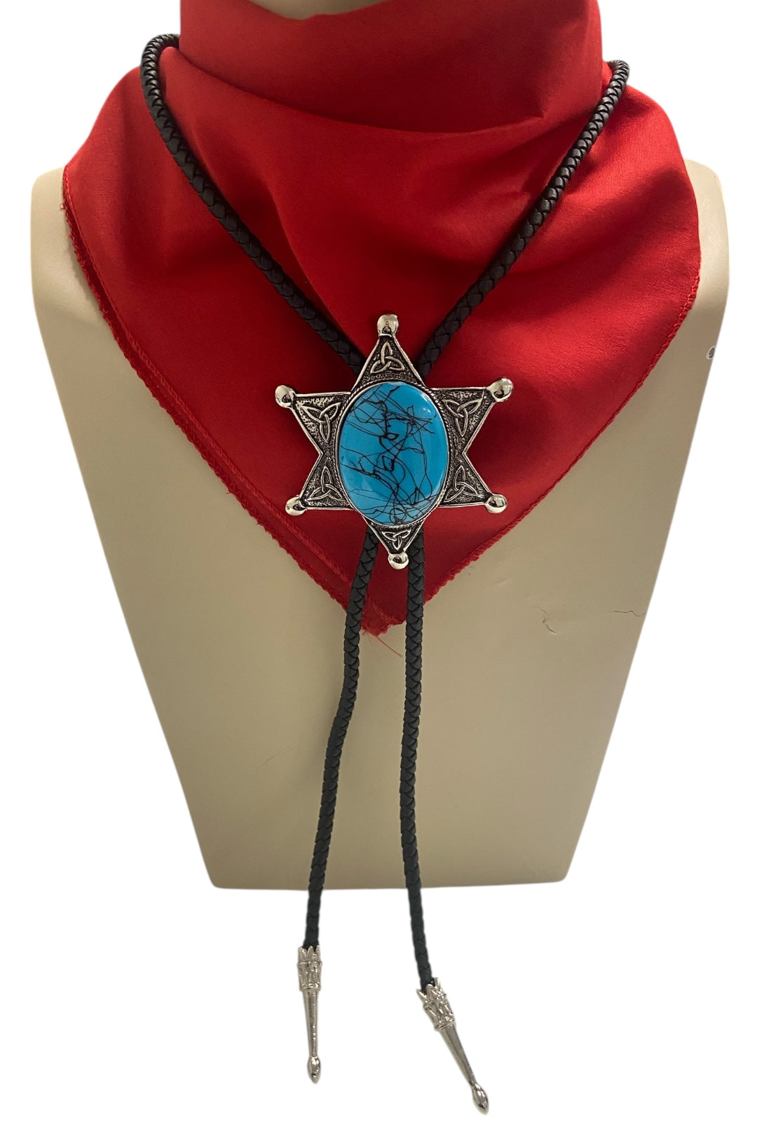 Jade Star Bolo Tie