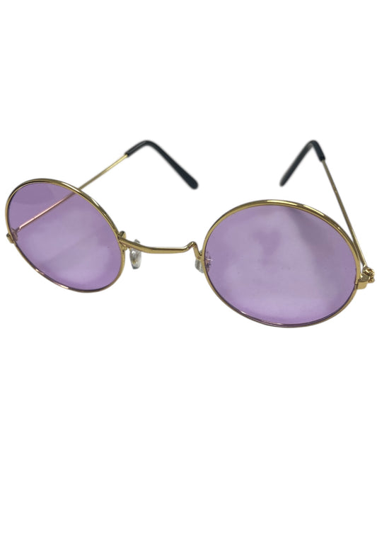 Small Purple Round Hippie Glasses