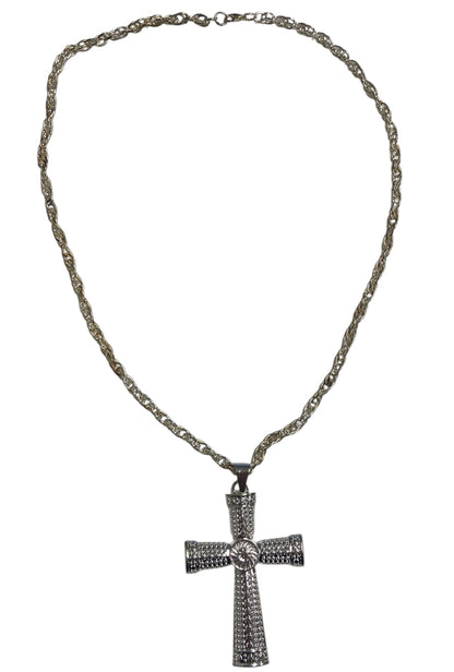 Gangster Silver Cross Necklace