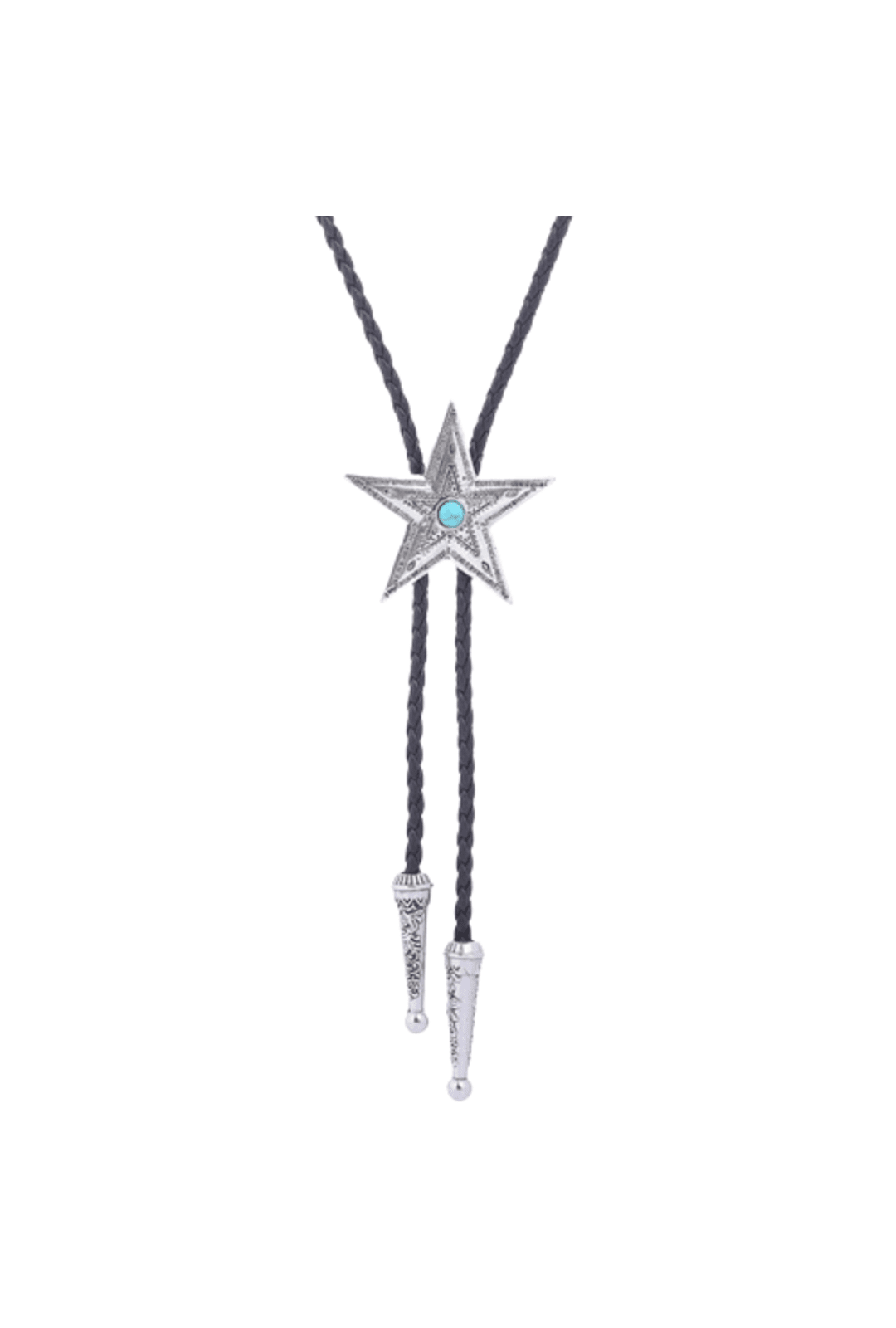 Silver Star Bolo Tie