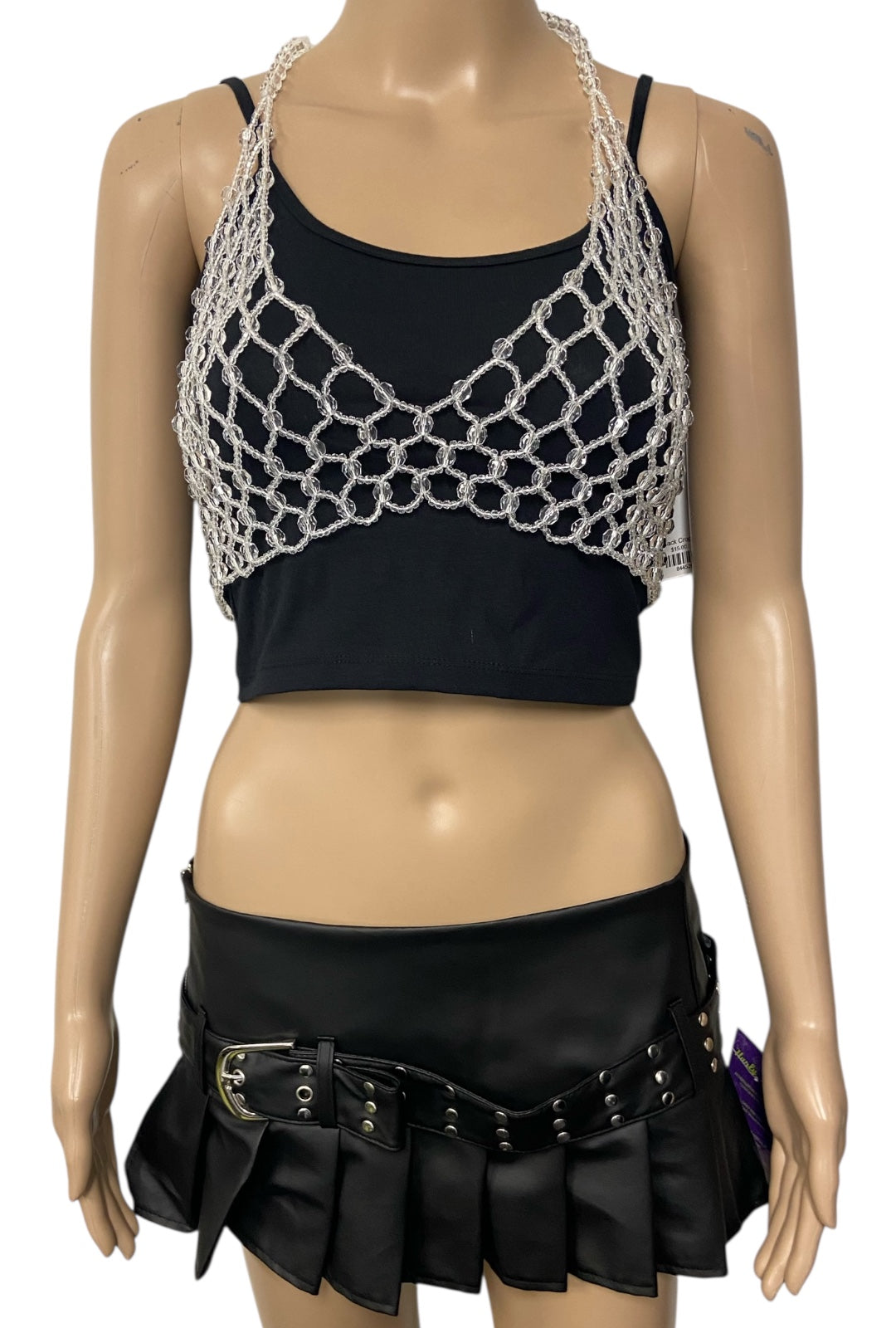 Clear Beaded Festival Bralette