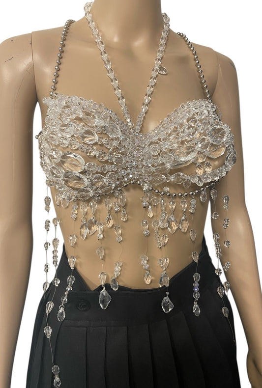 Clear Beaded Festival Top