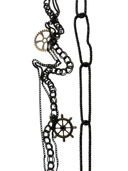 Steampunk Bronze Cog Wallet Chain