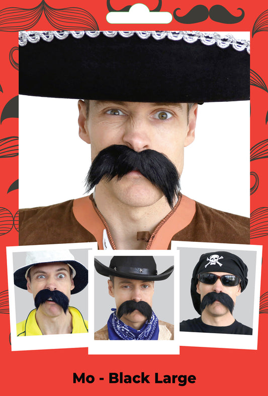 Large Black Moustache