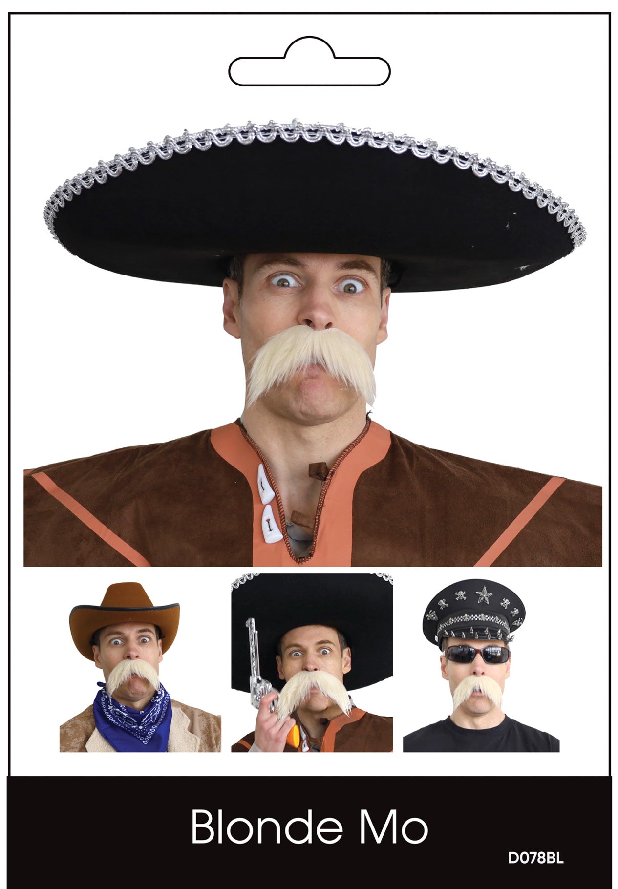 Large Blonde Moustache