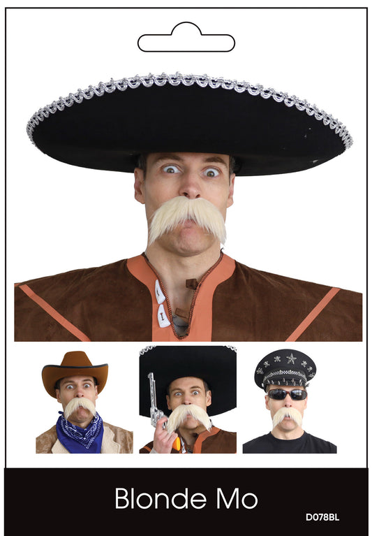 Large Blonde Moustache