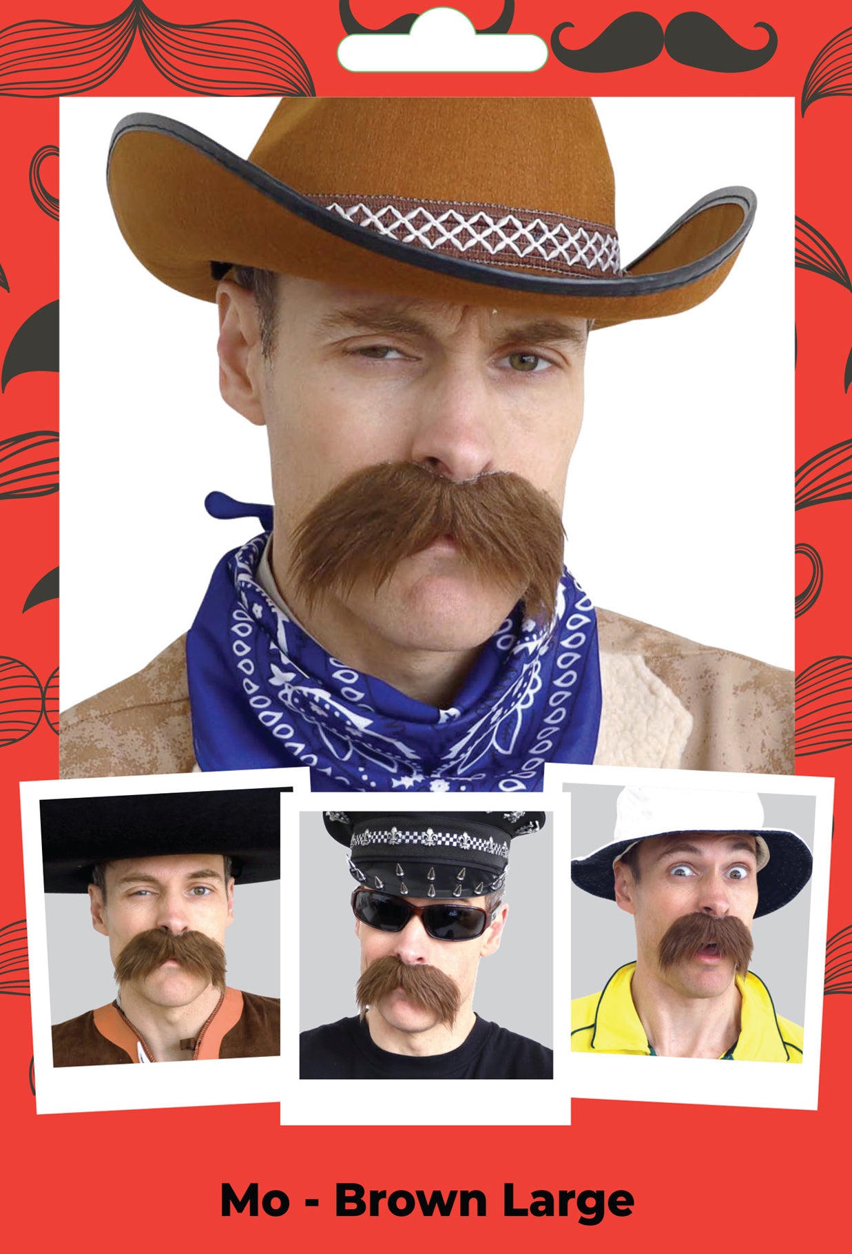 Large Brown Moustache