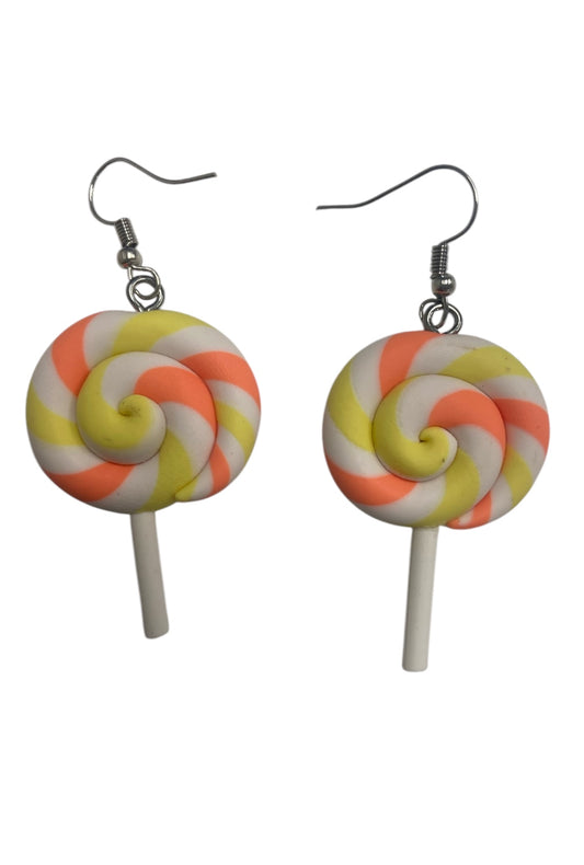 Orange & Yellow Lollipop Earrings