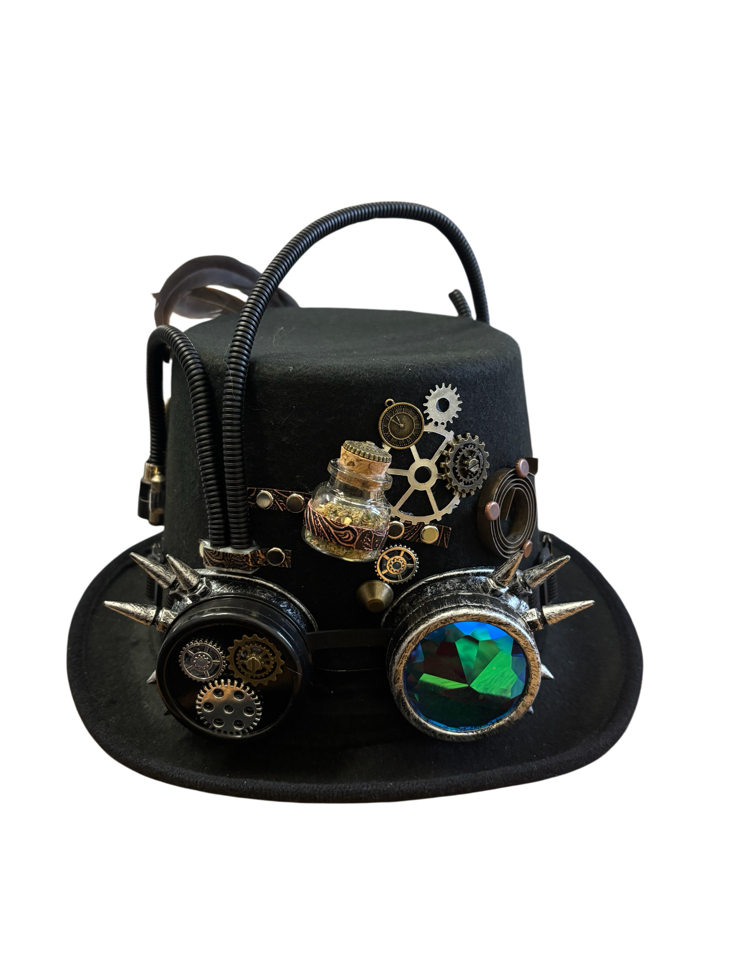 Steampunk Rust punk Top Hat (V)