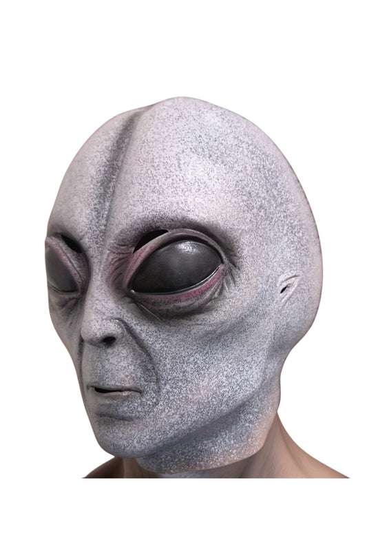 Grey Latex Alien Mask