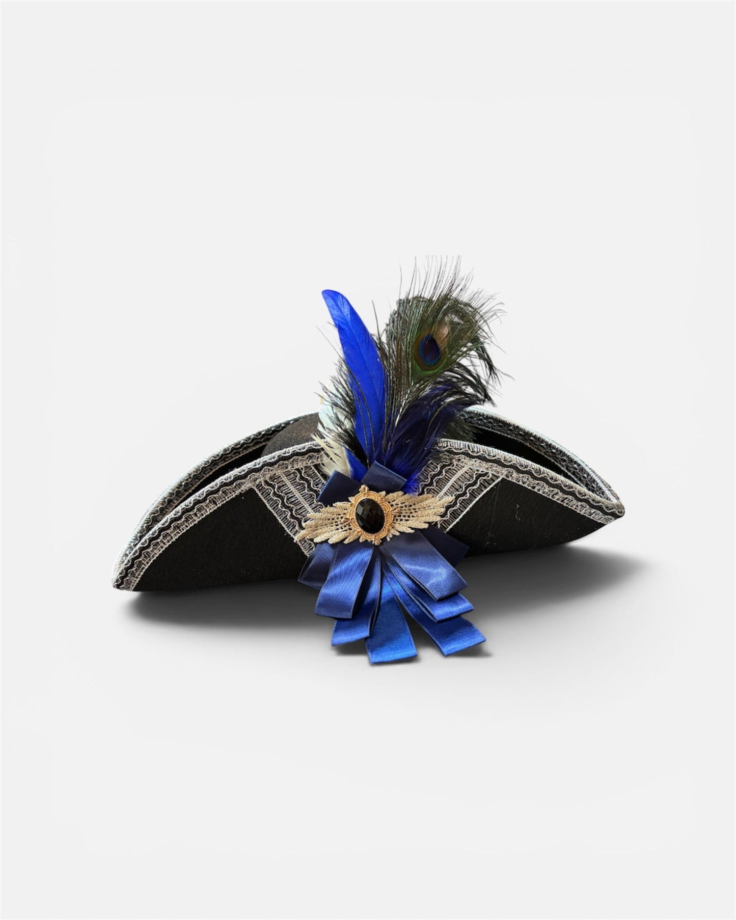 Blue Bow Tricorn Hat