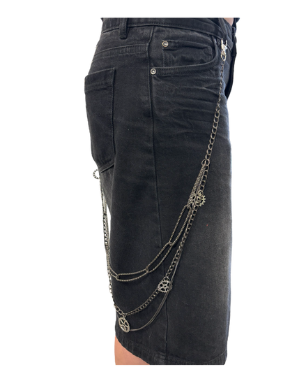 Steampunk Cog Wallet Chain