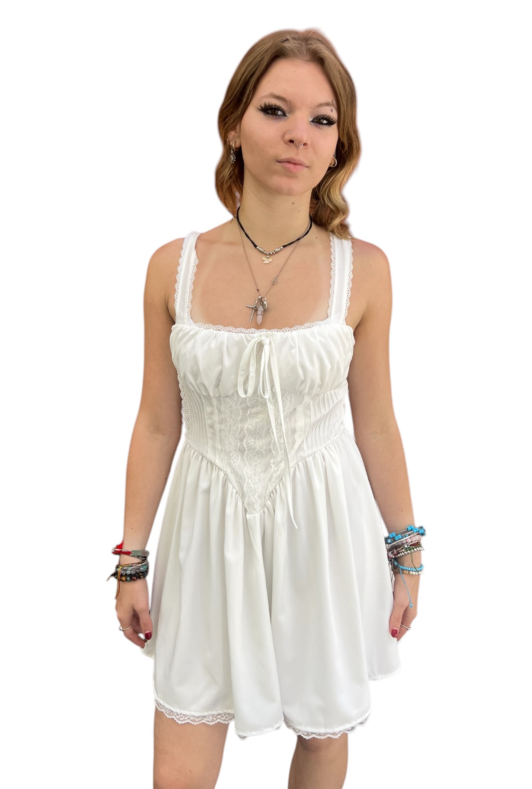 White Corset Mini Dress Perth