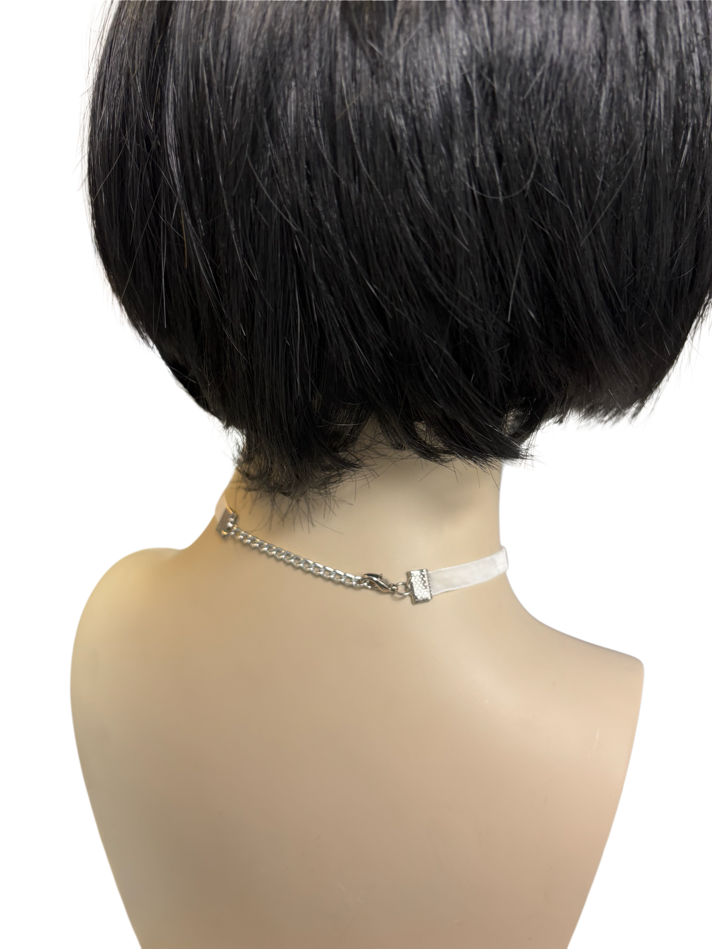 Thin White Velvet Choker