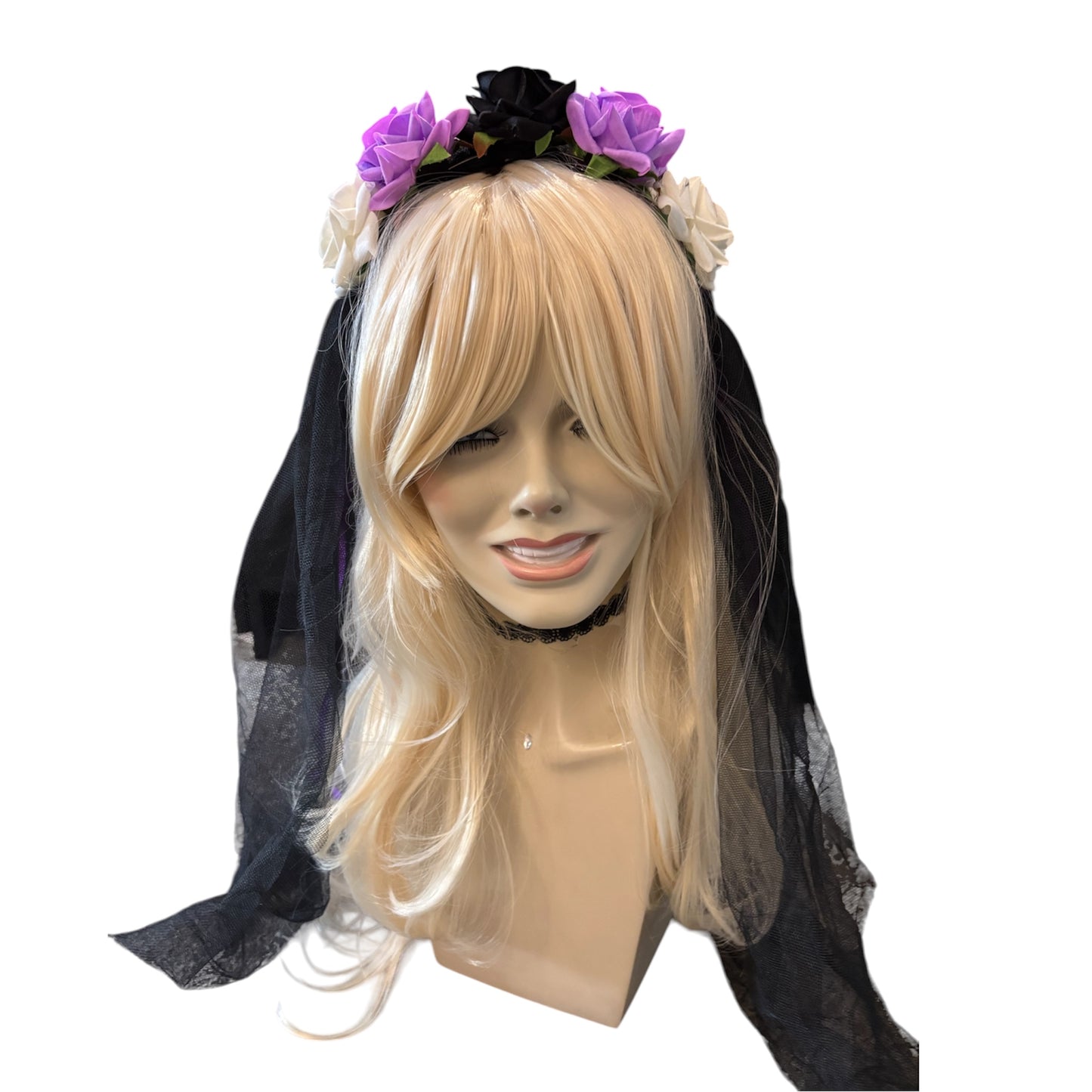 Day Of The Dead Purple Veil