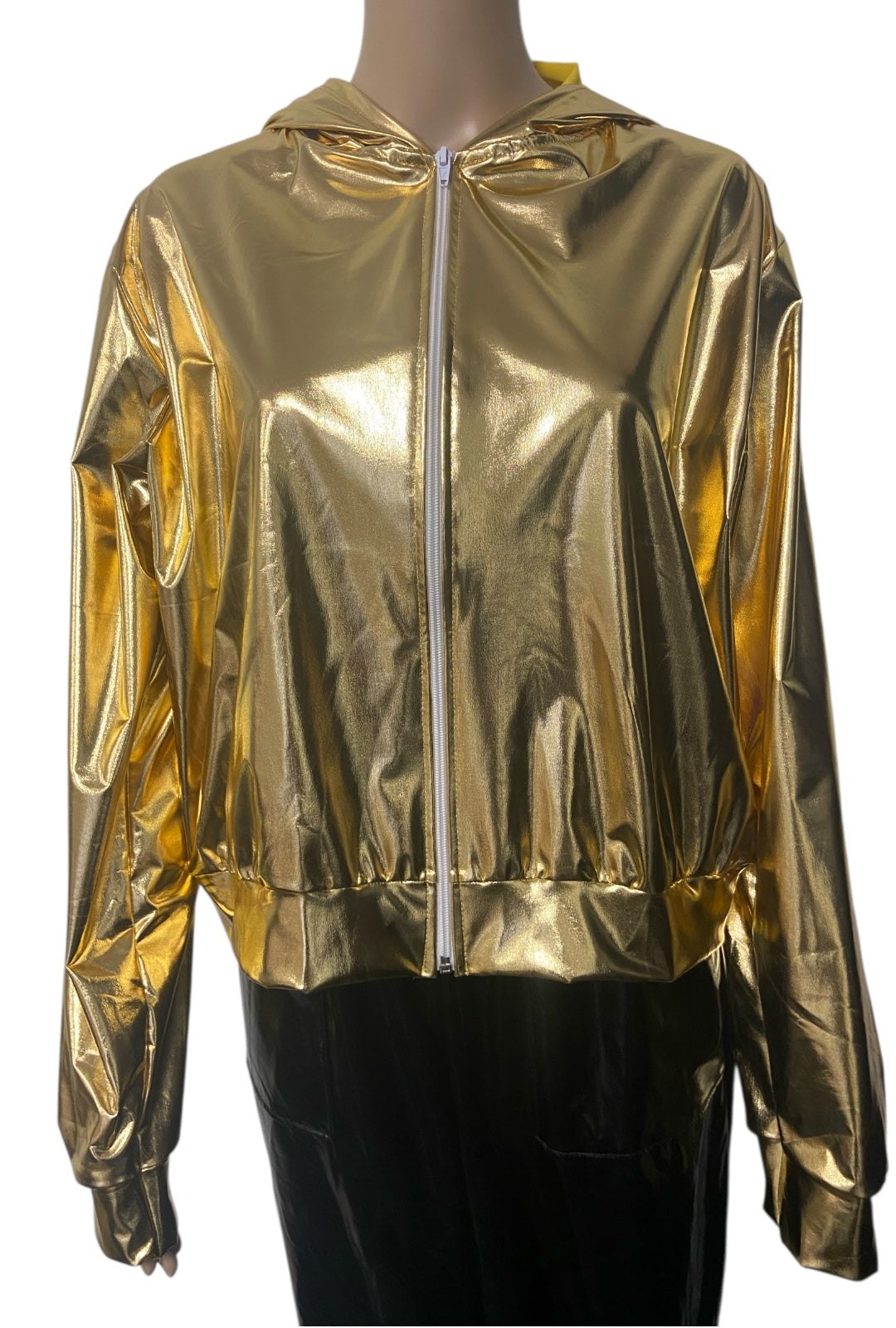 Gold Ruffle Jacket Metallic Gold Cropped Jacket Perth | Hurly Burly – Hurly-Burly