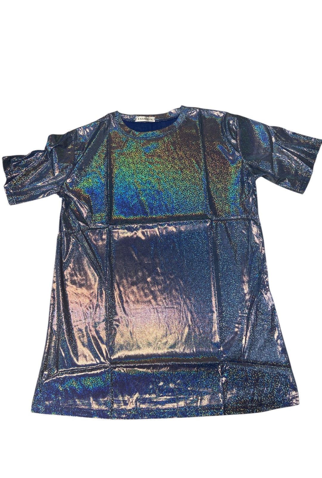 Plus Size Iridescent Blue Top