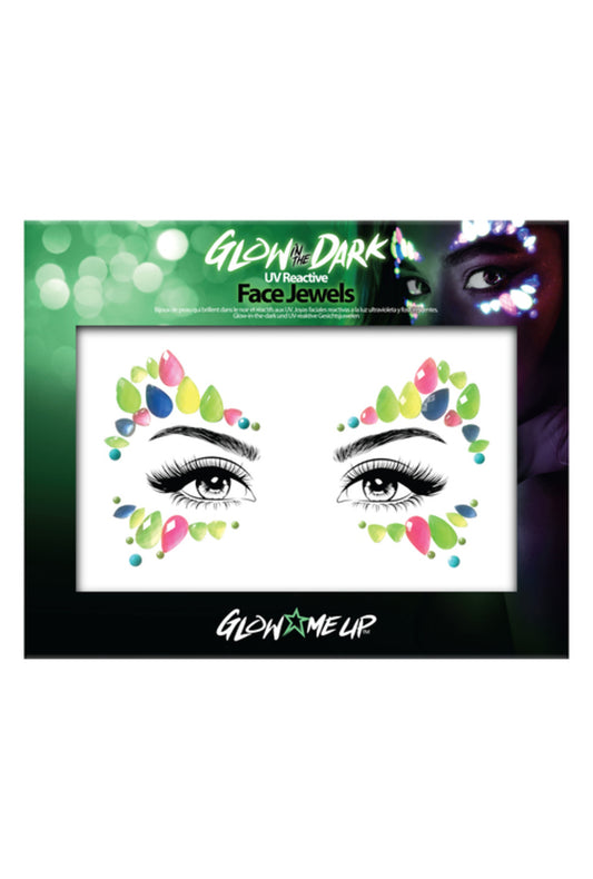 Glow in the Dark Petal Face Gems