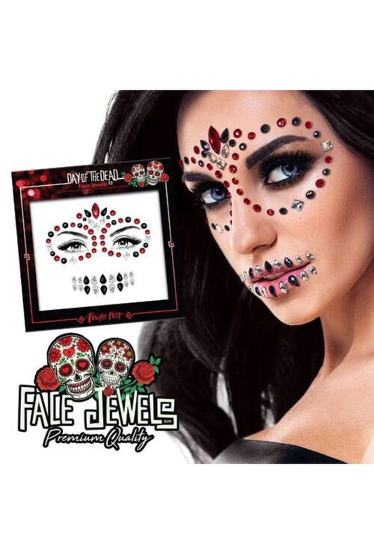 Fright Fest Day Of The Dead Face Gems