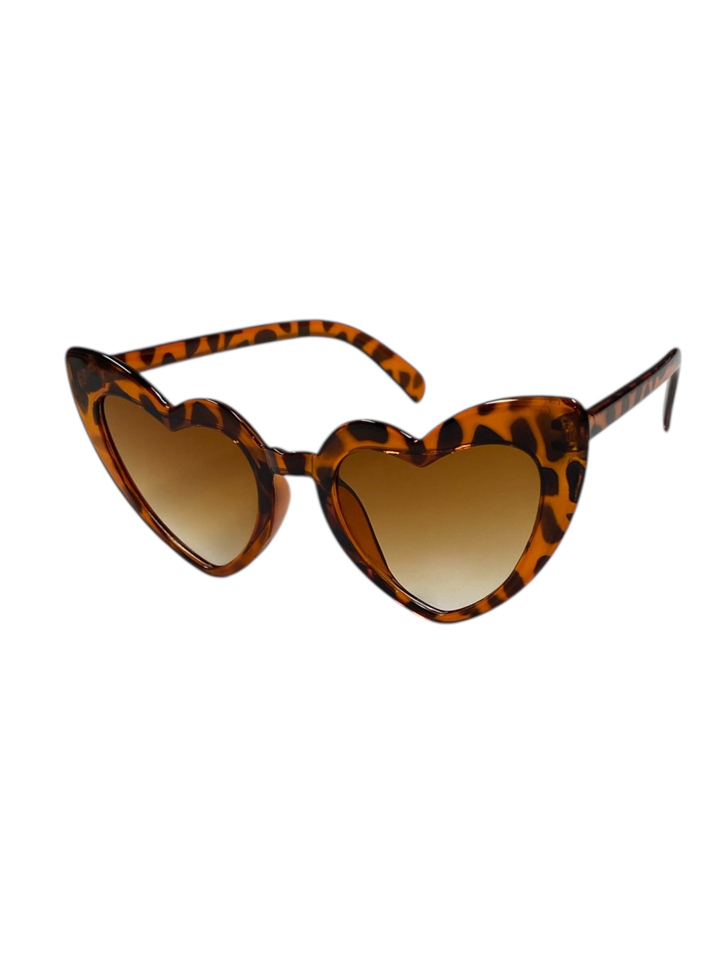 Tort Retro Heart Fashion Glasses